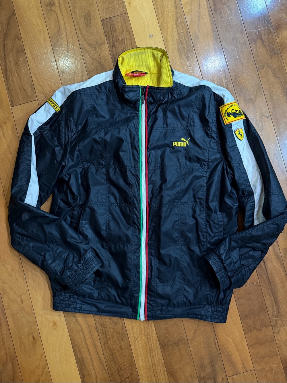 Vintage Puma x Scuderia Ferrari F1 Racing Jacket Black/White – Men’s L